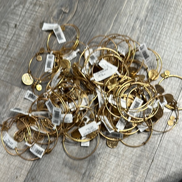 Alex and Ani Jewelry - Lot of 64 Gold Alex and Ani Charm Bracelets NWT initials and letters